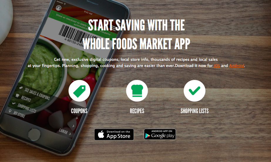 Whole Foods Coupon App